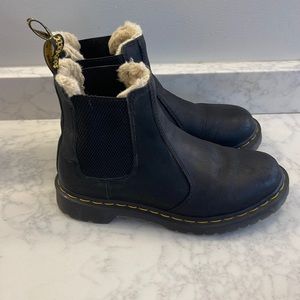 Dr Marten Leonore Sherpa Chelsea boots-